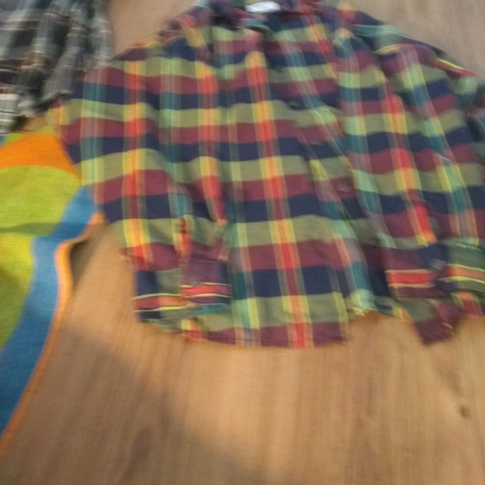Flannel long sleeve shirt lot